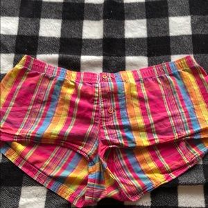 Pink sleep shorts